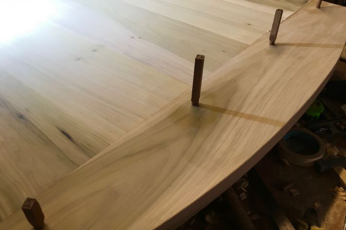 Table top in Tulipwood/Poplar under construction