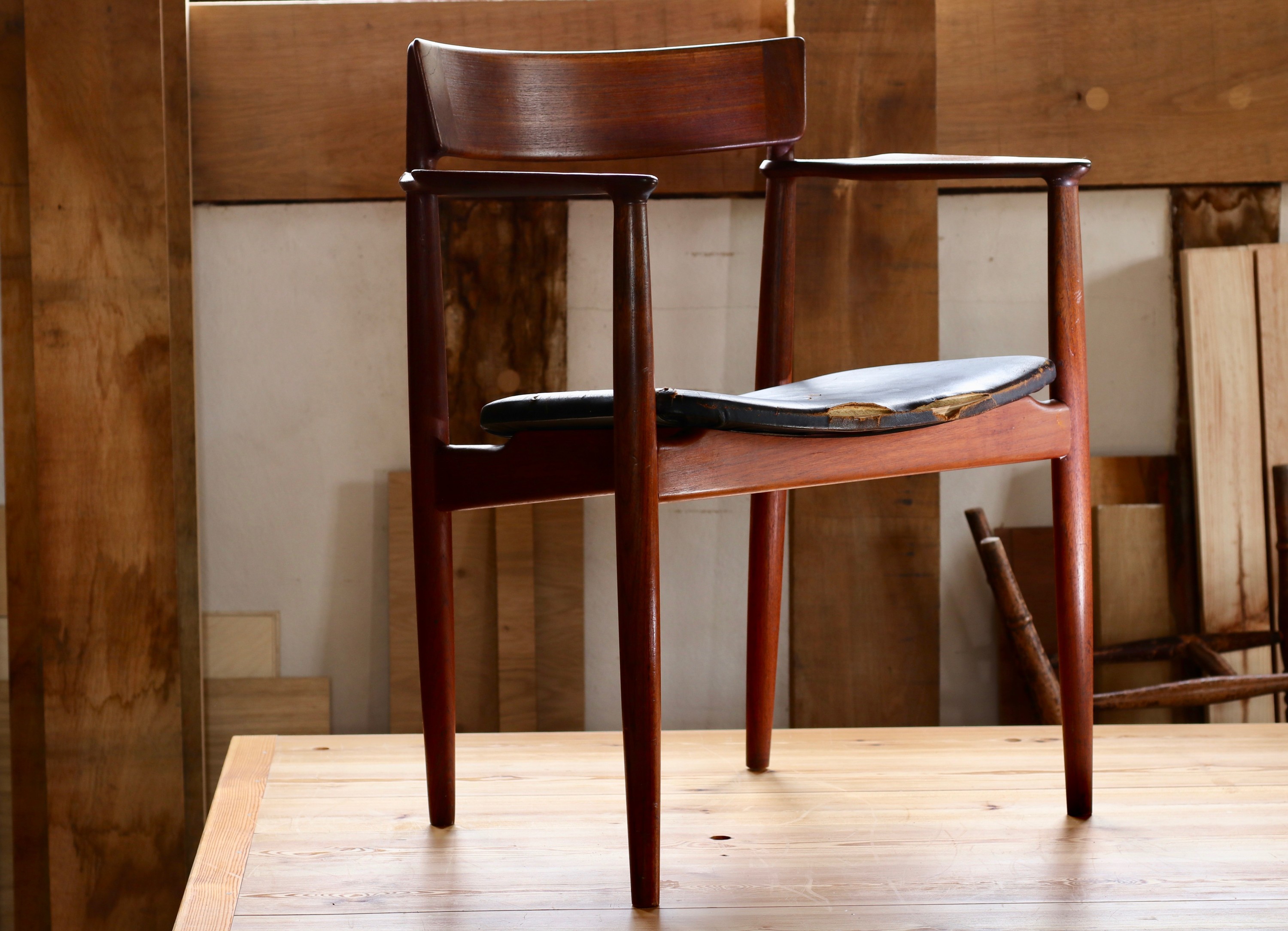 Restored chair believed to be of Danish origin