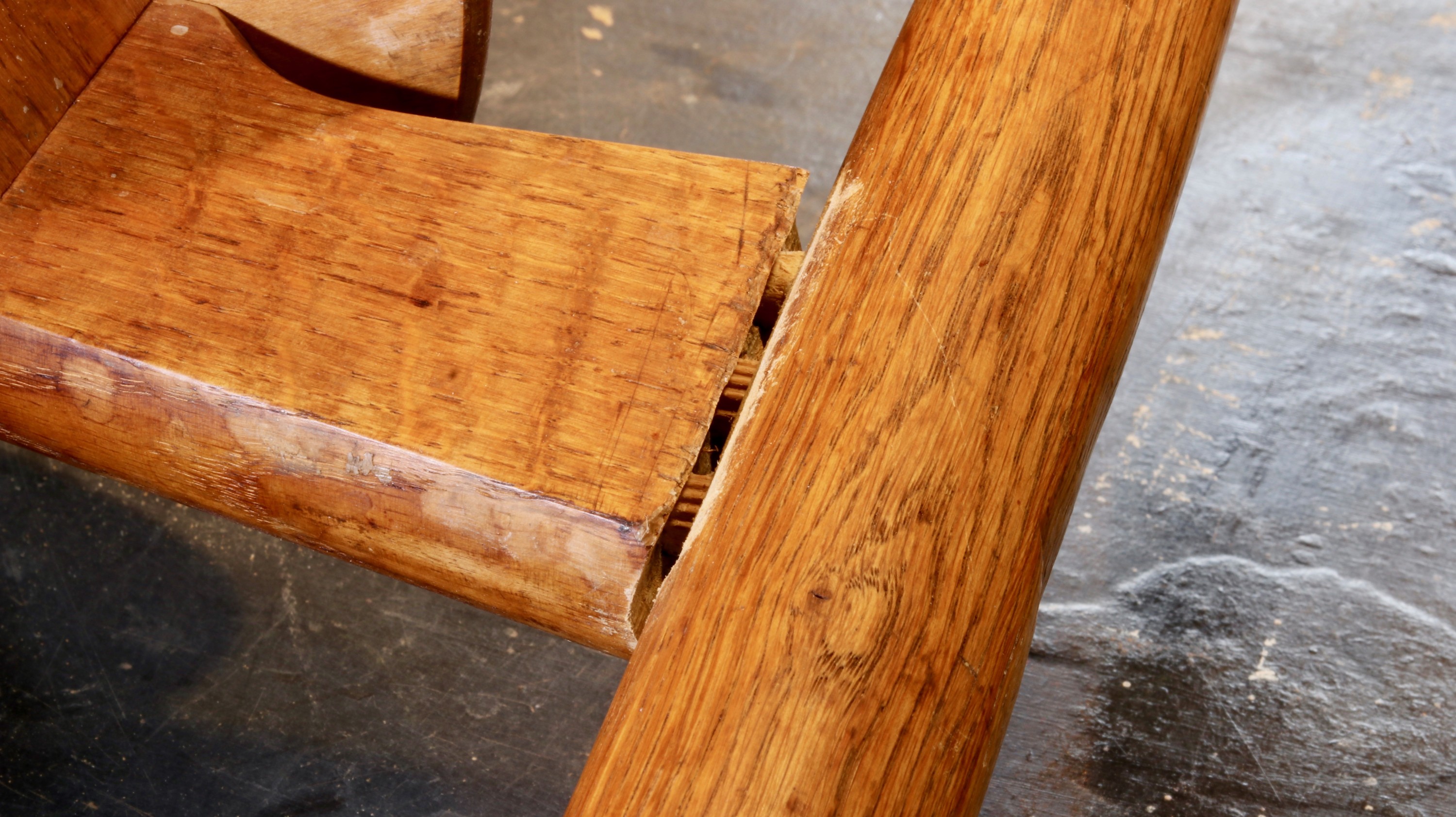 Wegner chair rail joint repair