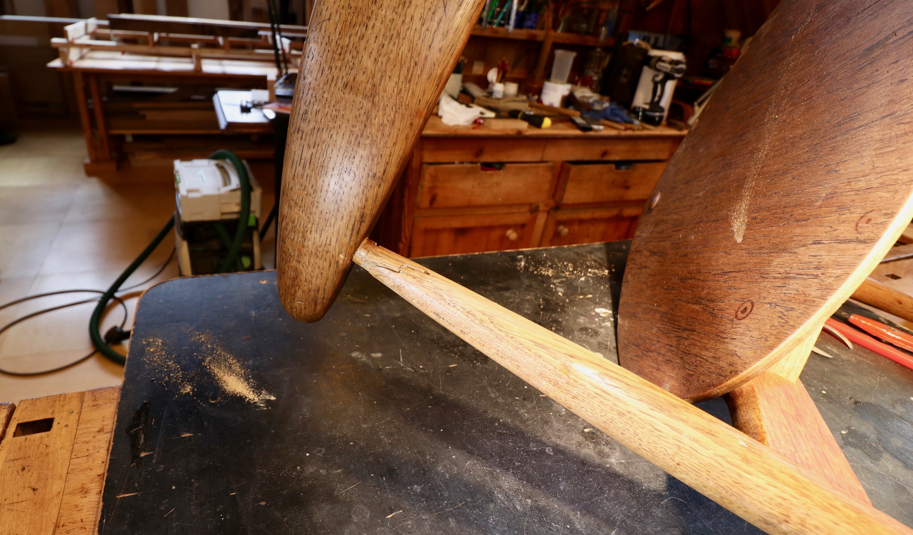 Wegner chair repair and restoration